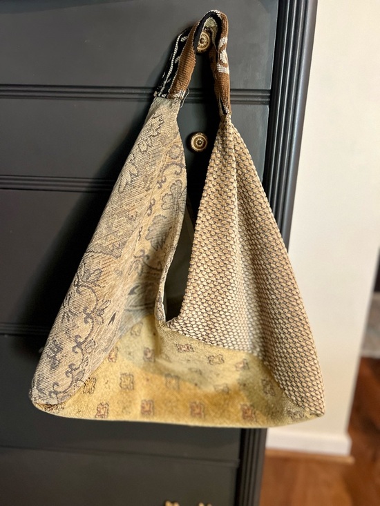 etsy Handbags - 🤎 Handmade Tapestry-Style Slouchy Hobo Bag 🤎